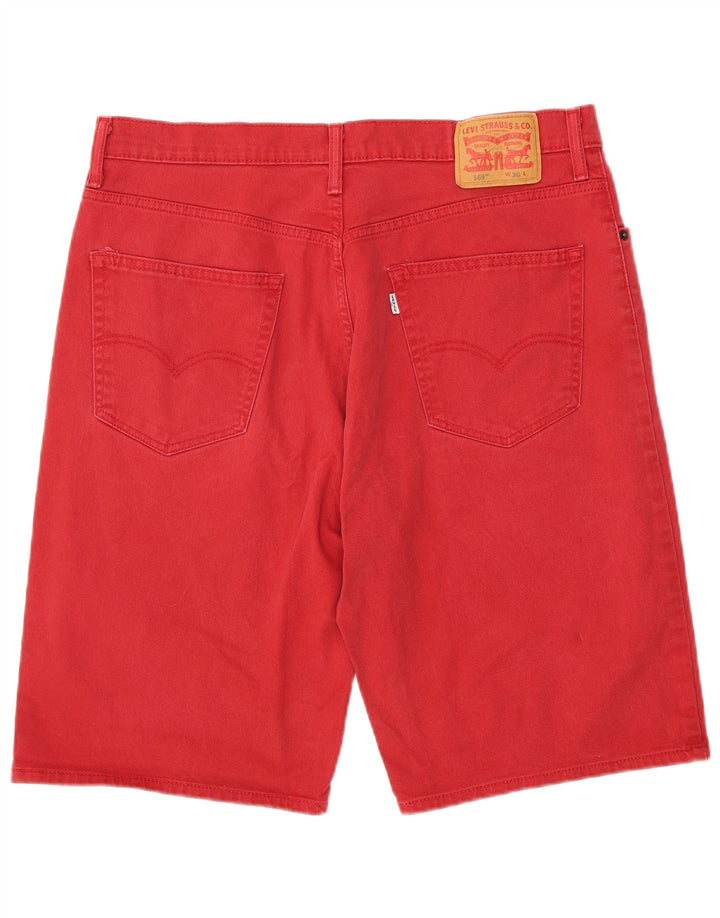LEVI'S Herren 569 Denim Shorts W36 Große rote Baumwolle