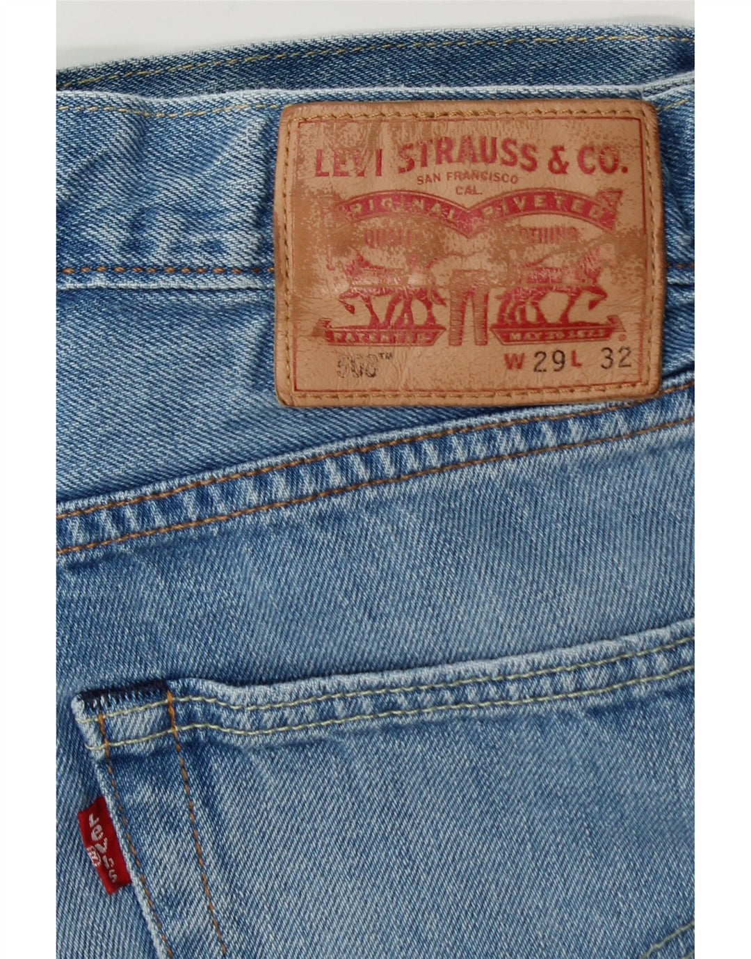 LEVI'S Herren 508 Regular Tapered Jeans W29 L30 Blau