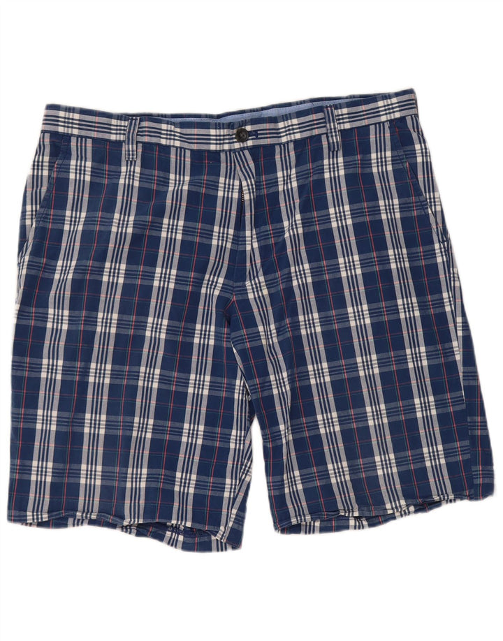 IZOD Herren-Chinoshorts W36, groß, marineblau, kariert, Baumwolle