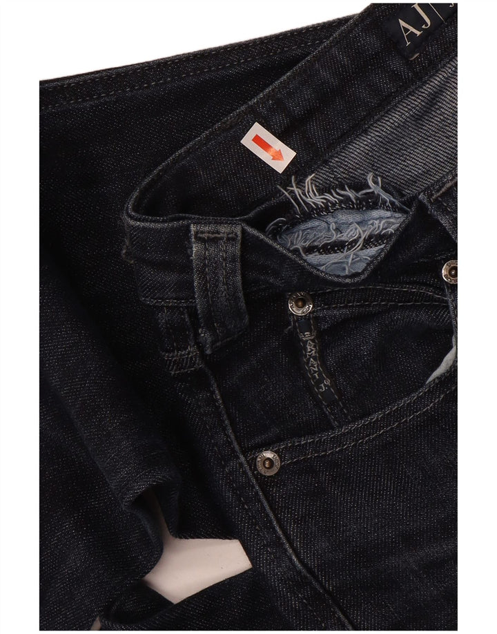 Armani Damen Straight Jeans W26 L32 Marineblaue Baumwolle