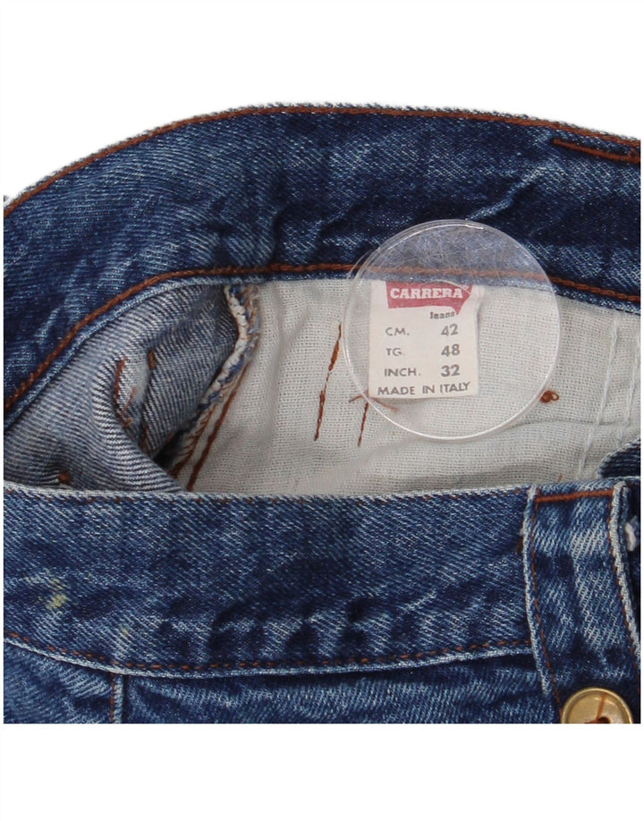 Carrera Herren Straight Jeans W32 L26 Blaue Baumwolle