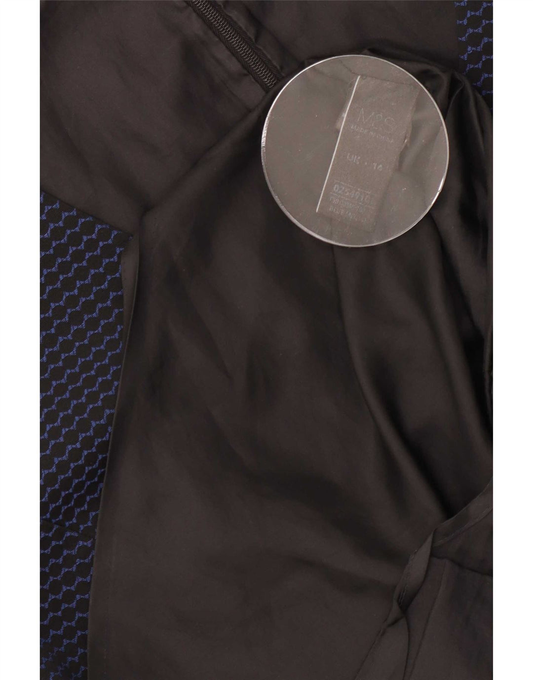 Marks & Spencer Damen Etuikleid UK 14 Mittel Marineblau Farbblock