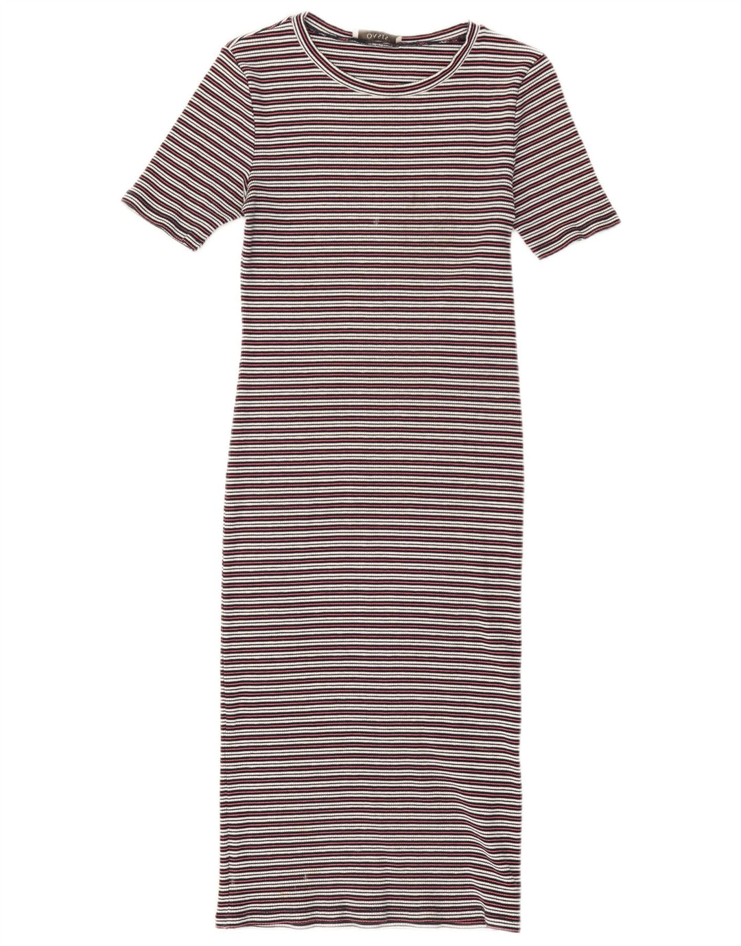 Oasis Maxi-Bodycon-Kleid für Damen, Größe M, mehrfarbig, gestreift, Baumwolle