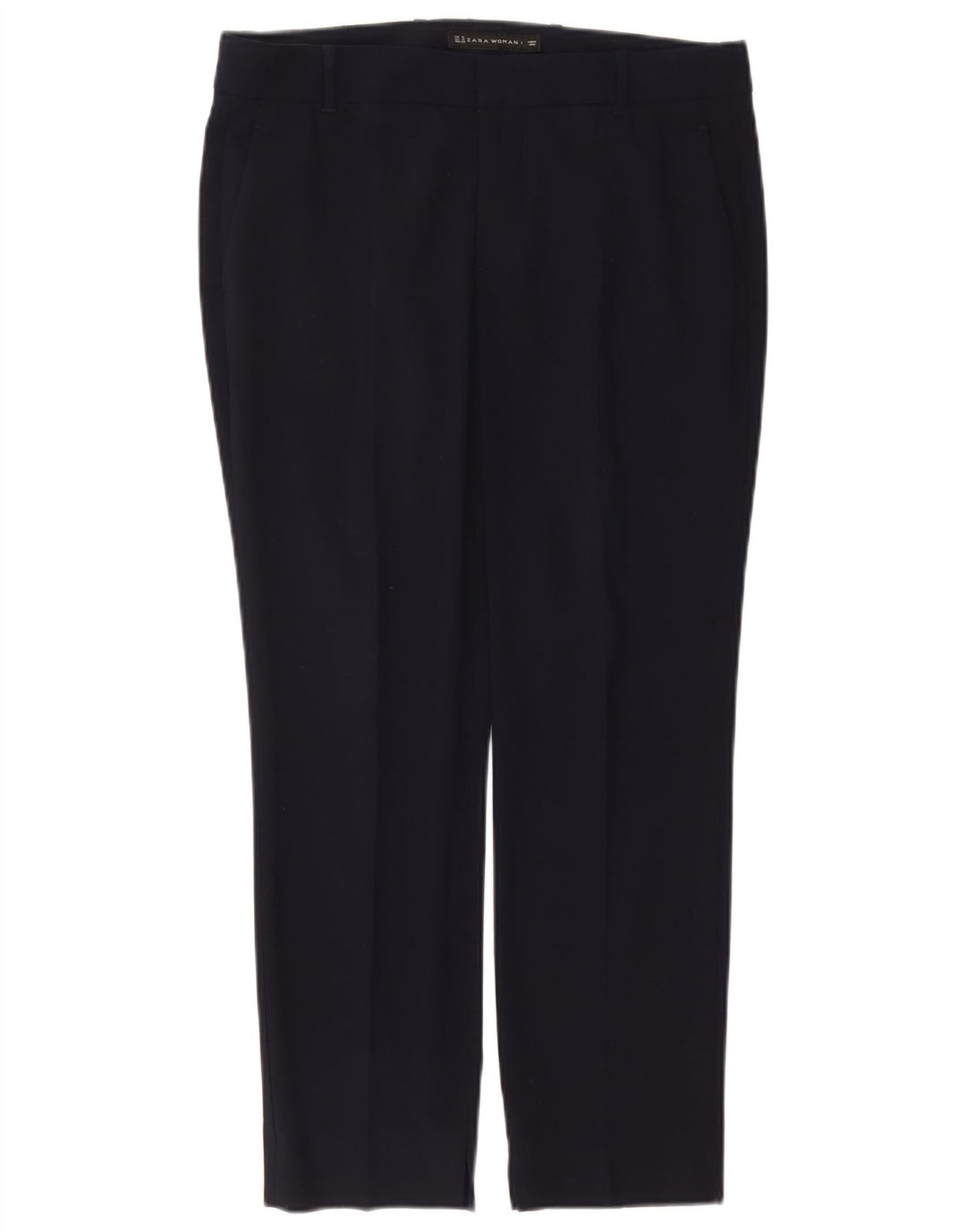 Slim-Anzughose für Damen von Zara, Größe M, W28, L26, Marineblau, Polyester