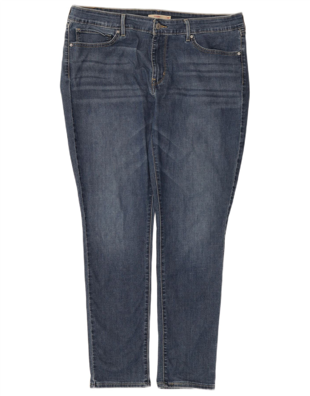Levi's Damen 711 Skinny Jeans W34 L30 Blau