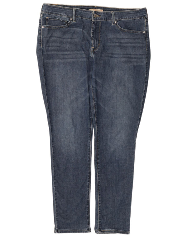 Levi's Damen 711 Skinny Jeans W34 L30 Blau