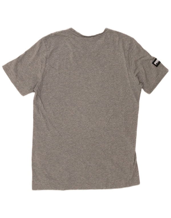 PUMA Mens Graphic T-Shirt Top Medium Grey
