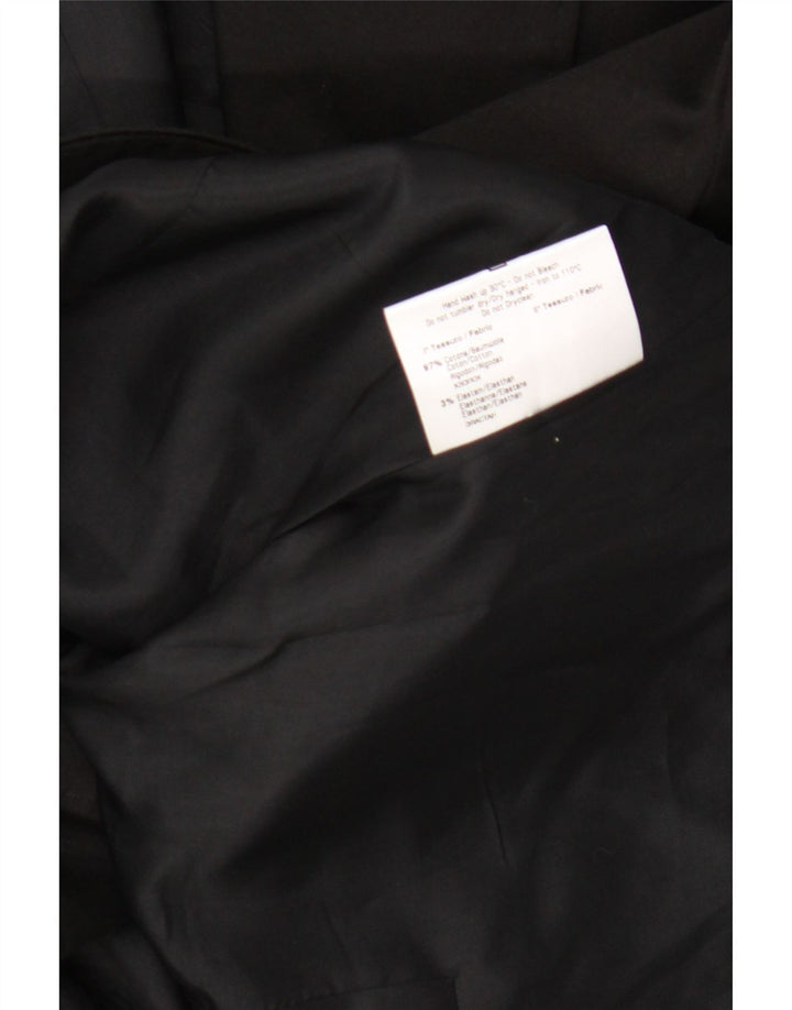 Roccobarocco Damen 2-Knopf-Blazerjacke IT 50 XL Schwarz Baumwolle