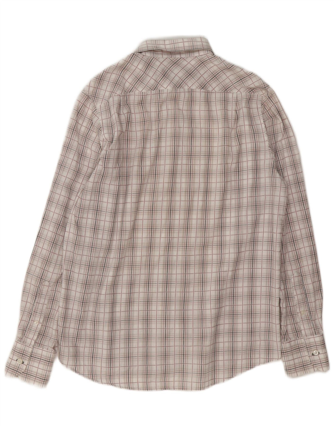 Ben Sherman Herrenhemd, mittelweiß, kariert, Baumwolle