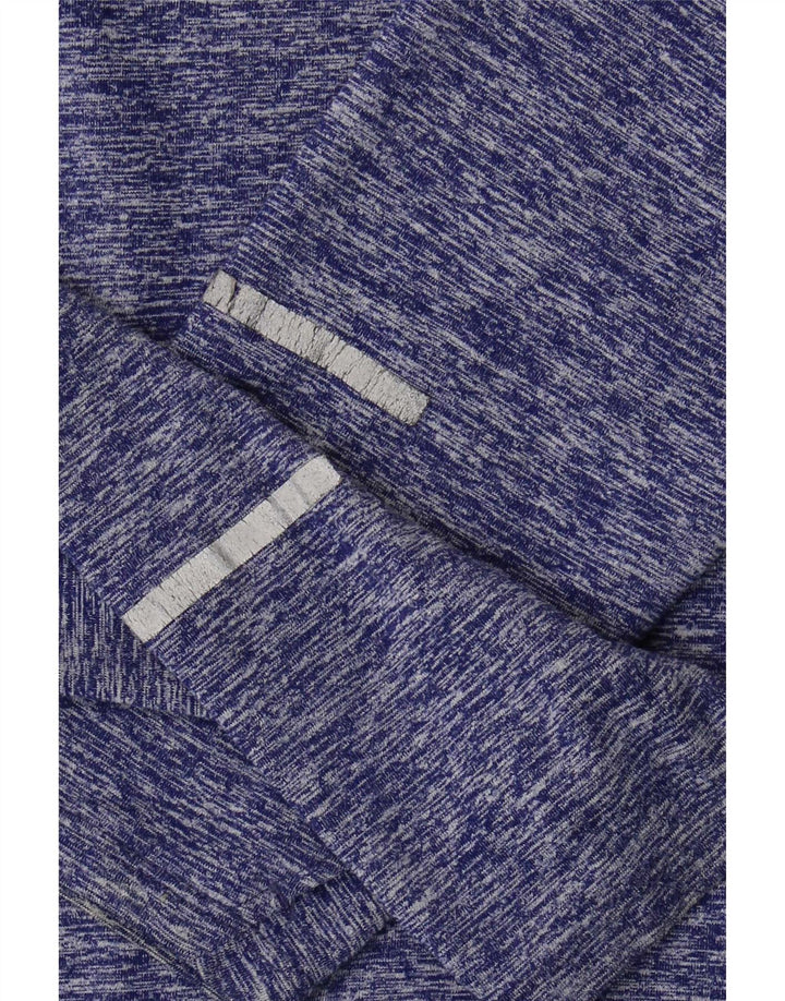 Nike Herren Dri Fit Pullover-Trainingsanzugoberteil mit Reißverschluss, Größe S, Lila meliert