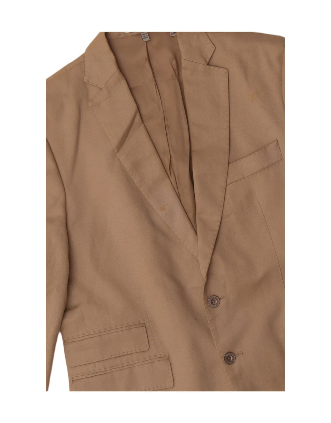 Zara Herren-Blazer mit 2 Knöpfen, EU 50, mittelbeige Baumwolle