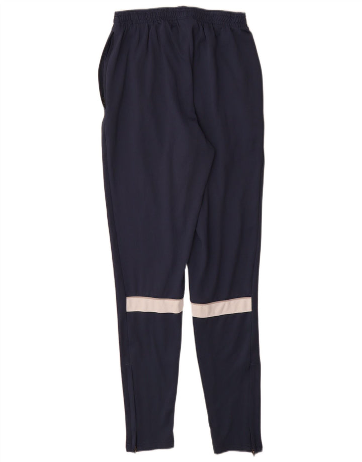 Nike Herren Dri Fit Trainingshose, Größe S, marineblaues Farbblock-Polyester