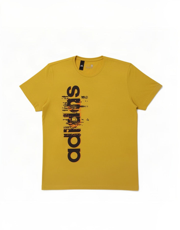 Adidas Herren Grafik T-Shirt Top Large Gelb
