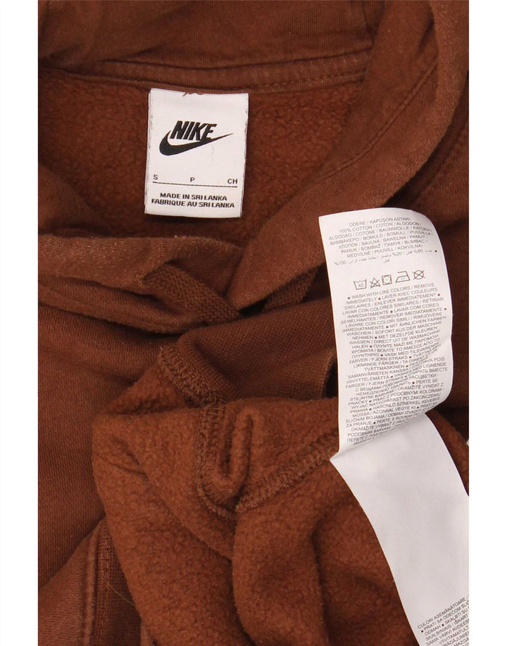 Nike Herren Kapuzenpullover, klein, braune Baumwolle