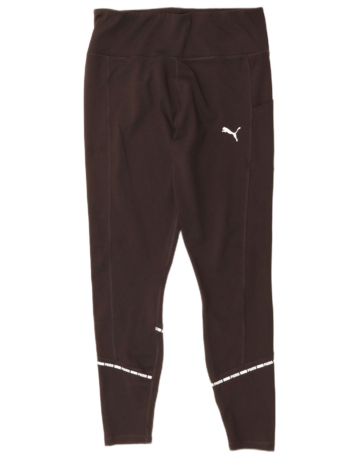 PUMA Damen Leggings UK 16 Large Schwarz Polyester