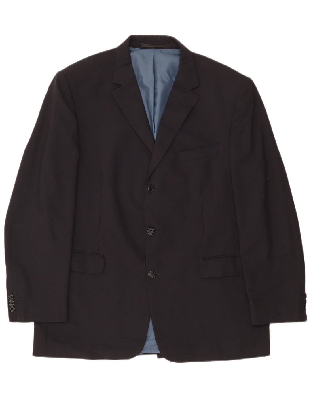 Marks & Spencer Herren-Blazer mit 3 Knöpfen, UK 44, XL, Marineblau, Polyester