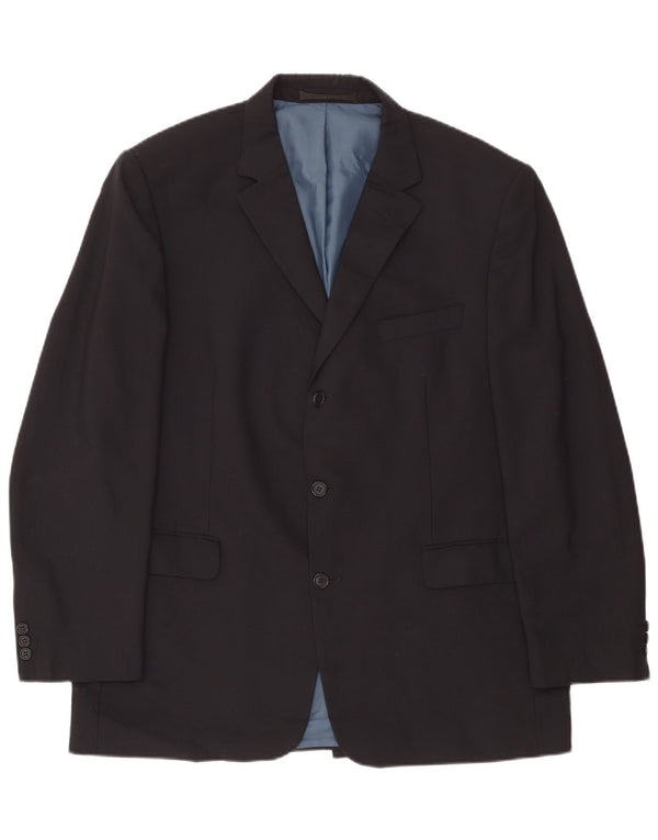 Marks & Spencer Herren-Blazer mit 3 Knöpfen, UK 44, XL, Marineblau, Polyester