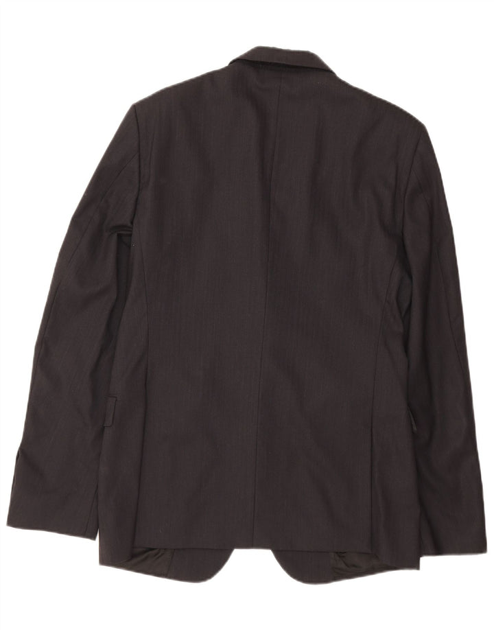 CALVIN KLEIN Mens 2 Button Blazer Jacket IT 50 Large Navy Blue Wool