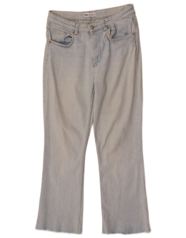 Zara Damen Bootcut Jeans EU 38 Small W28 L26 Blaue Baumwolle