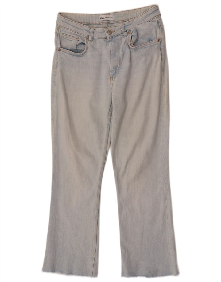 Zara Damen Bootcut Jeans EU 38 Small W28 L26 Blaue Baumwolle
