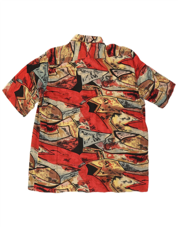 ROB ROY Mens Abstract Pattern Short Sleeve Shirt Large Multicoloured