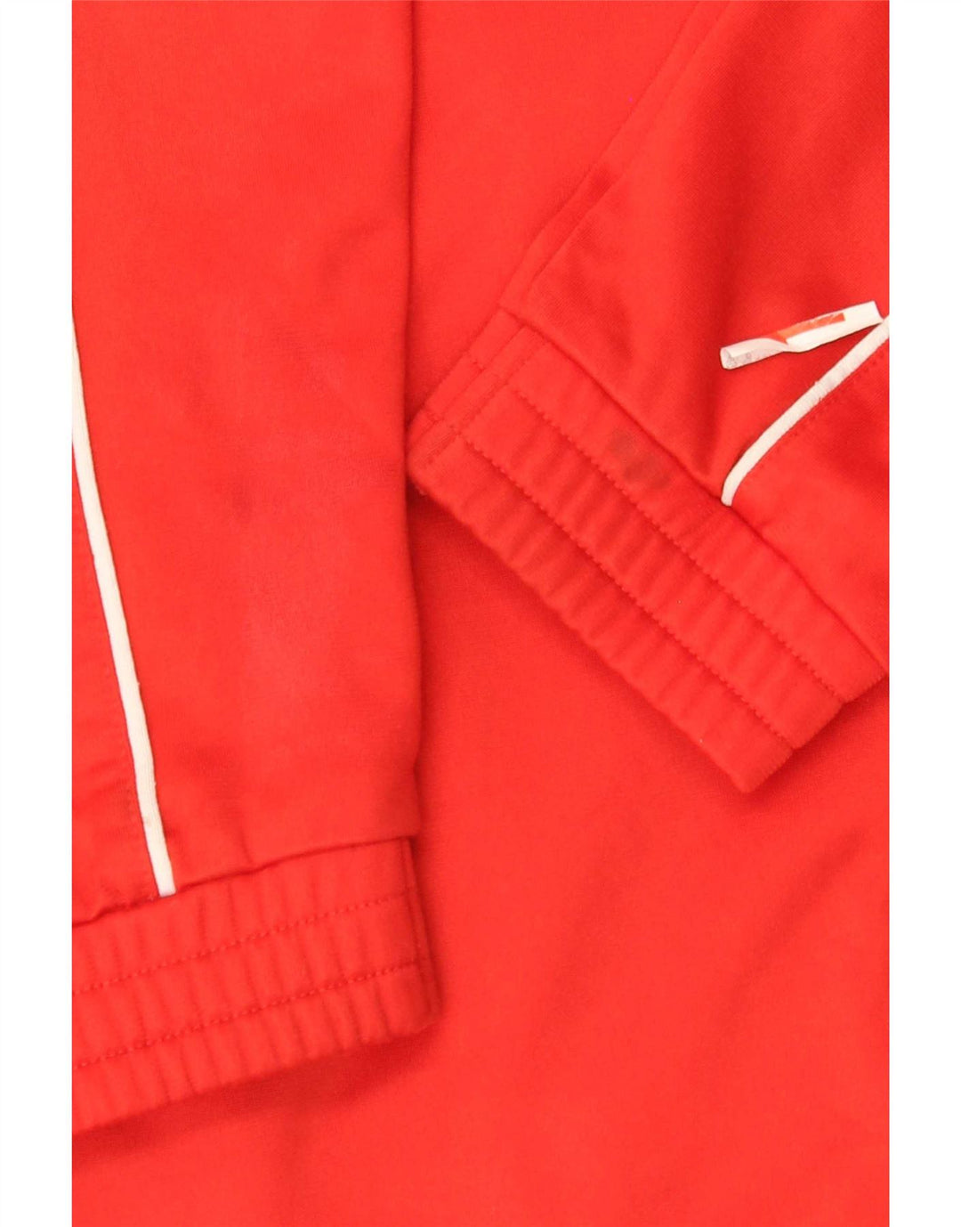 Umbro Jungen-Trainingsanzug-Top-Jacke, 7–8 Jahre, klein, rotes Farbblock-Polyester