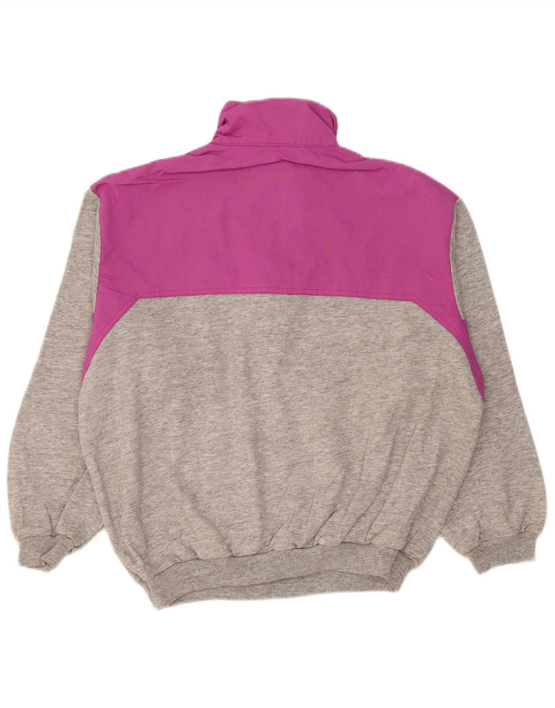 Belfe & Belfe Herren-Sweatshirt mit Reißverschluss am Hals, Größe 52, groß, Grau, Farbblock