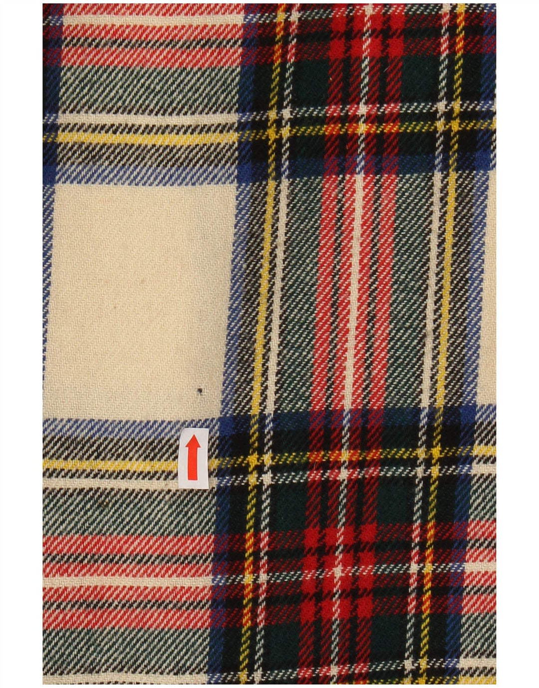 VINTAGE Damen Wickelrock W24 XS Mehrfarbig karierte Wolle