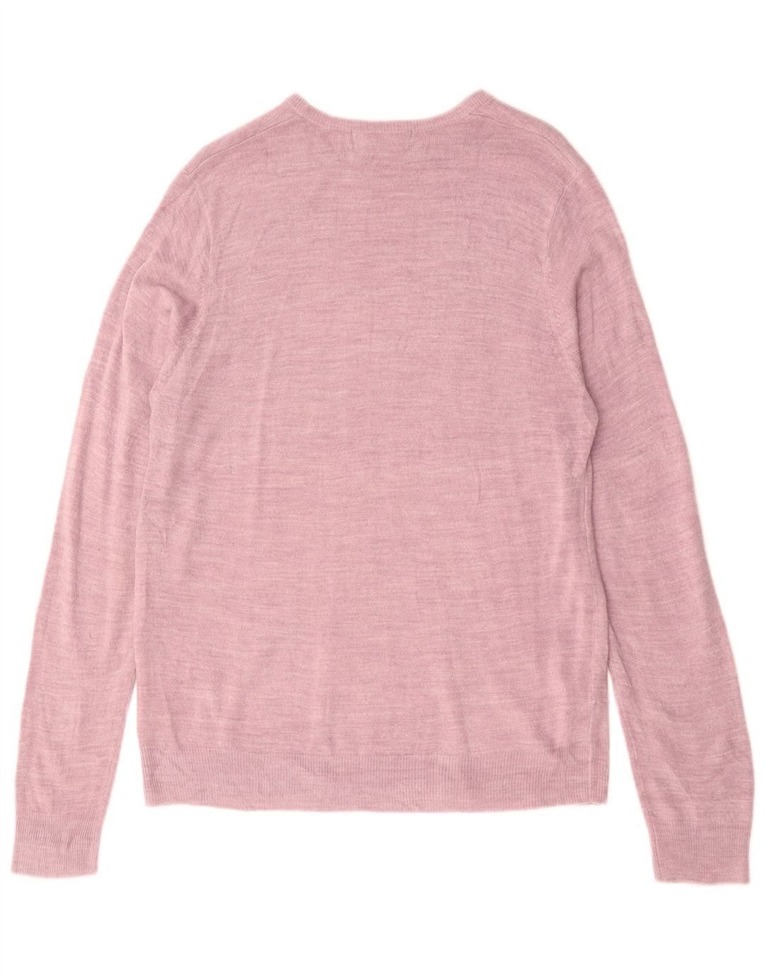 MARKS & SPENCER Herren-Pullover mit U-Boot-Ausschnitt, mittelrosa Acryl