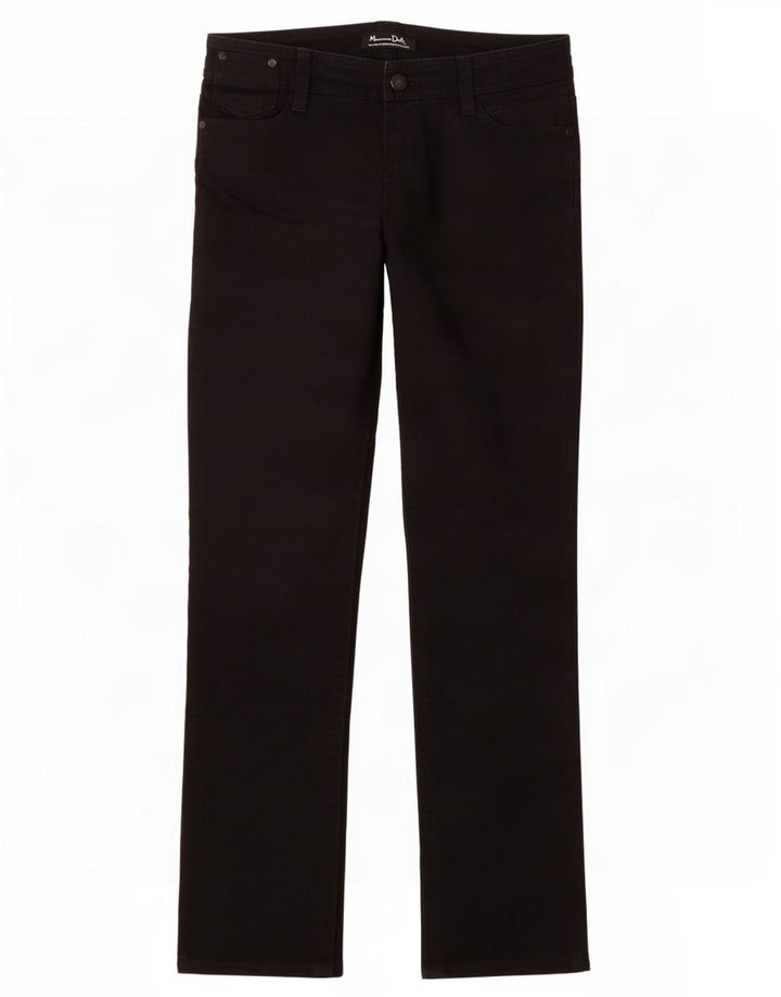 Massimo Dutti Damen Slim Jeans EU 40 Medium W30 L30 Schwarze Baumwolle