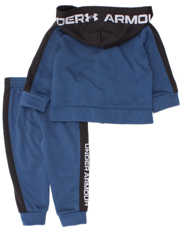 Under Armour Baby-Jungen-Trainingsanzug, 9–12 Monate, Marineblau, Farbblock