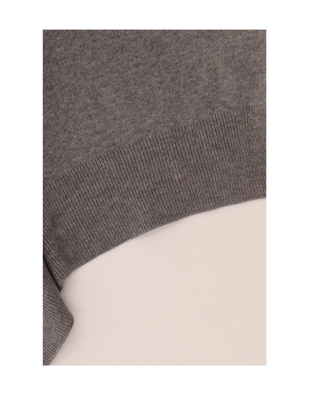 POLO RALPH LAUREN Herren-Pullover mit V-Ausschnitt aus mittelgrauer Baumwolle