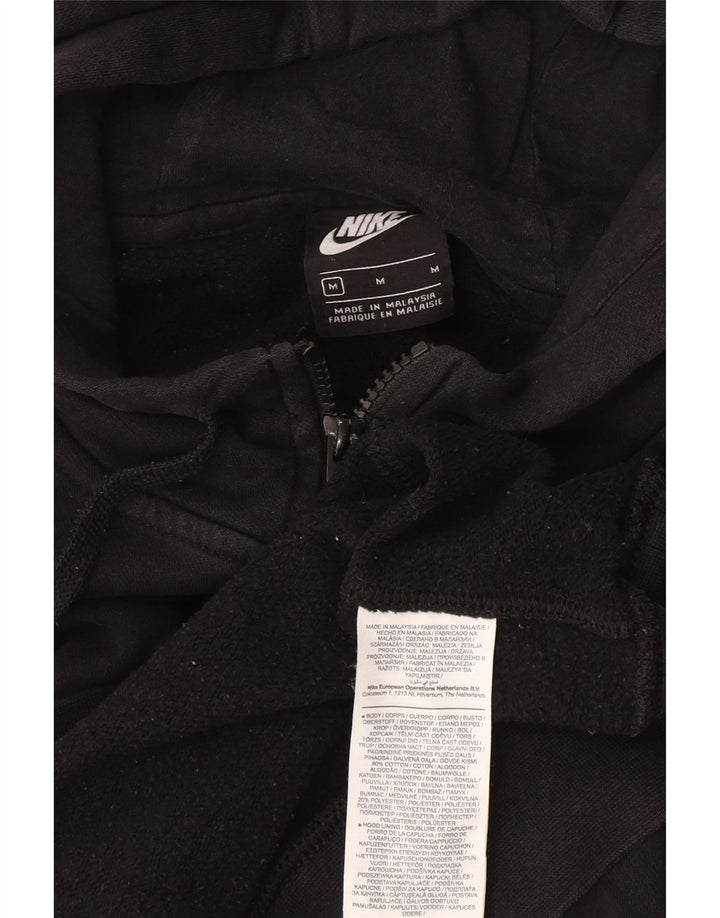 Nike Herren-Kapuzenpullover mit Reißverschluss, mittelschwarz, Baumwolle