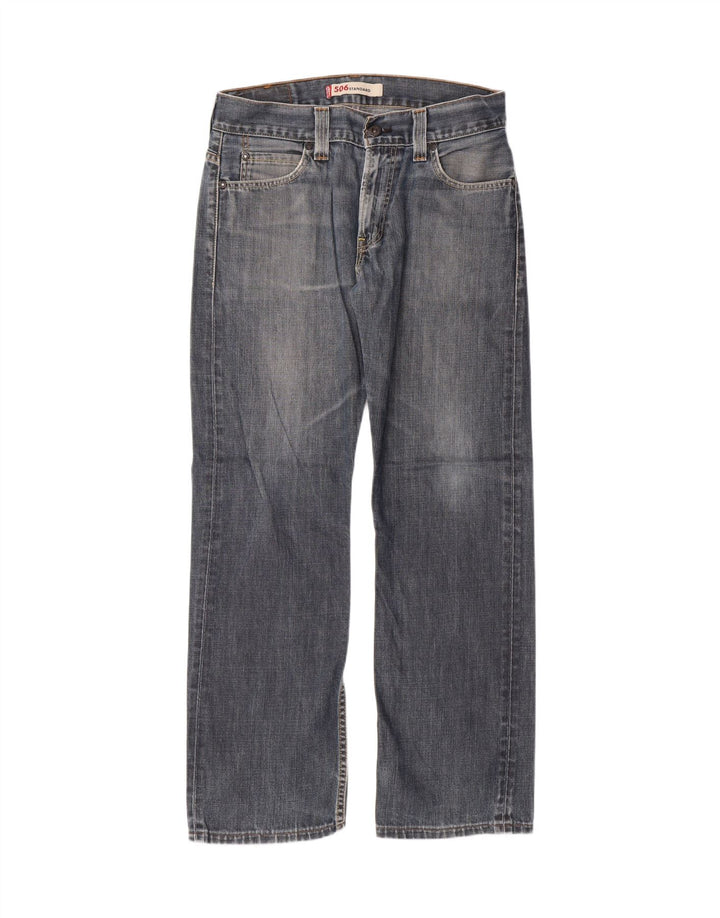 LEVI'S Mens 506 Straight Jeans W33 L30 Blue Cotton Vintage Levi's and Second-Hand Levi's from Messina Hembry 