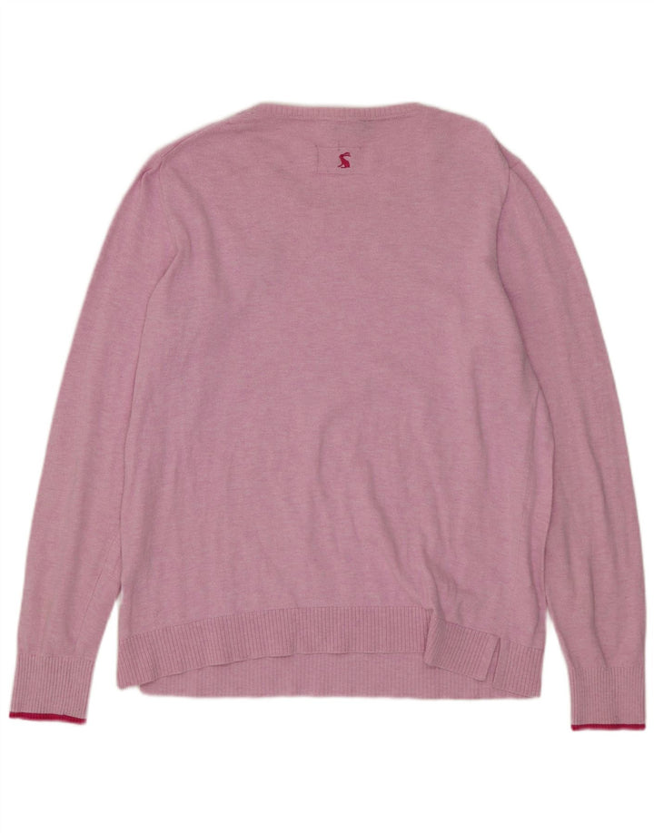 Joules Damen-Pullover mit U-Boot-Ausschnitt, UK 12, mittelrosa, Baumwolle