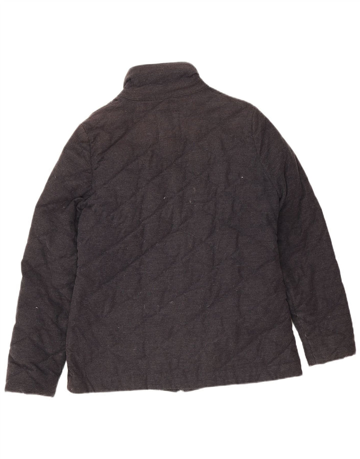 Crew Clothing Damen Übergroße Steppjacke UK 10 Small Schwarz Baumwolle