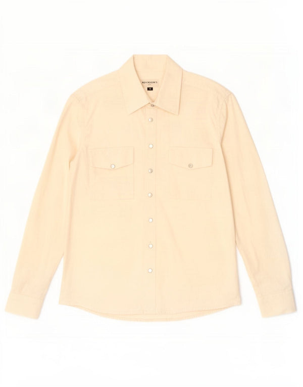 Roy Rogers Damen-Oversize-Hemd UK 10 Small Off White Cotton