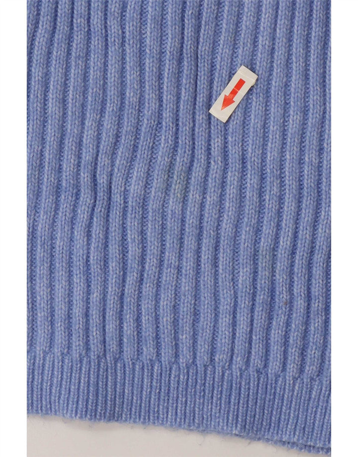 Marks & Spencer Damen-Pullover mit Rundhalsausschnitt, UK 14, Mittelblau, Polyester