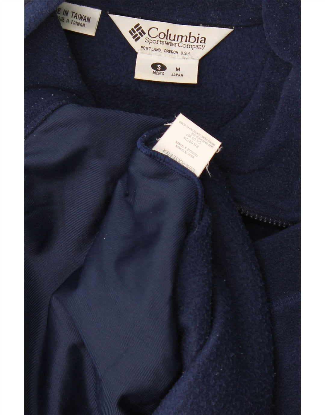 Columbia Herren-Fleecejacke mit lockerer Passform, UK 36, Größe S, Marineblau, Polyester