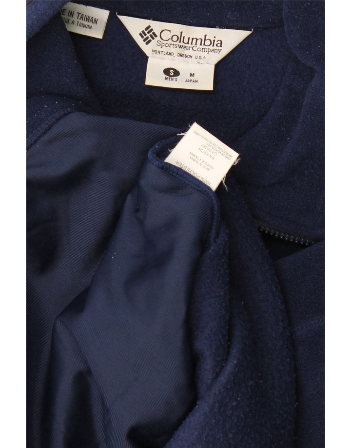 Columbia Herren-Fleecejacke mit lockerer Passform, UK 36, Größe S, Marineblau, Polyester