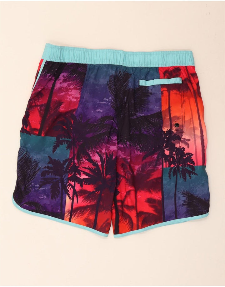 Mistral Herren-Badeshorts 2XL, mehrfarbig, Blumenmuster, hawaiianisches Polyester
