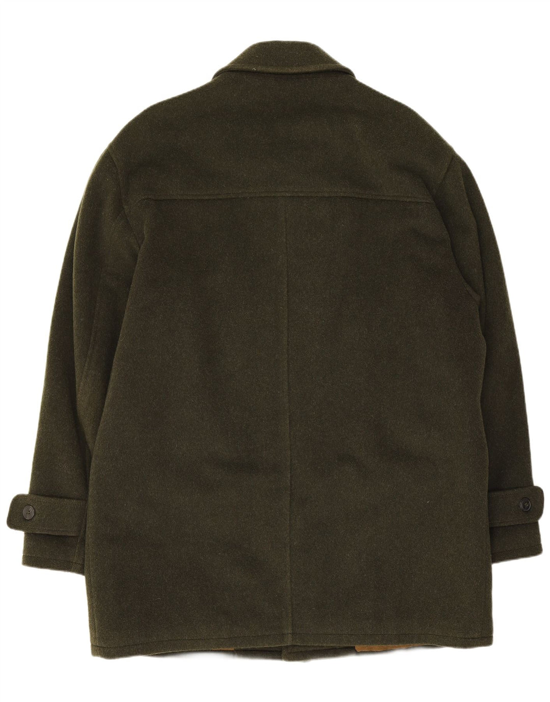 Porto Di Panama Herren-Mantel von Preca, IT 48, mittlere Khaki-Wolle