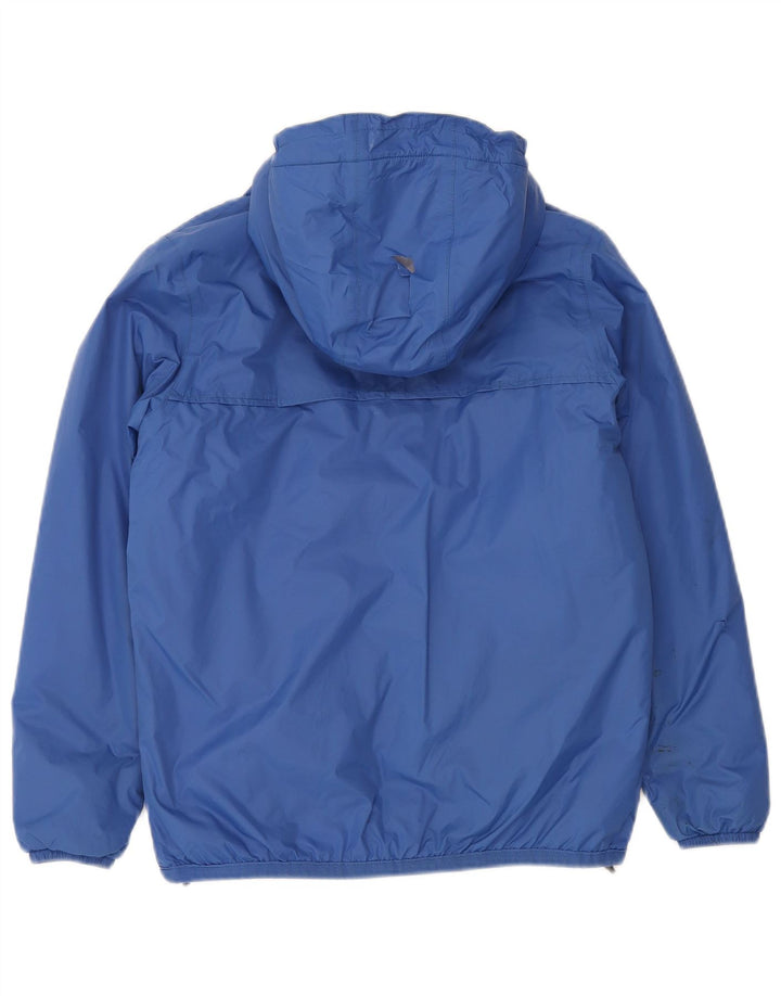 K-Way Windjacke mit Kapuze für Jungen, 11–12 Jahre, blaues Polyamid