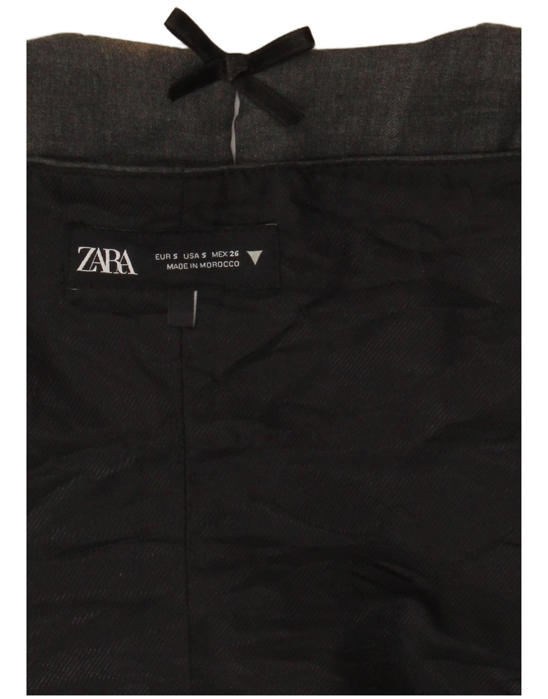 Zara Damen Crop Neckholder Top UK 8 Small Grau