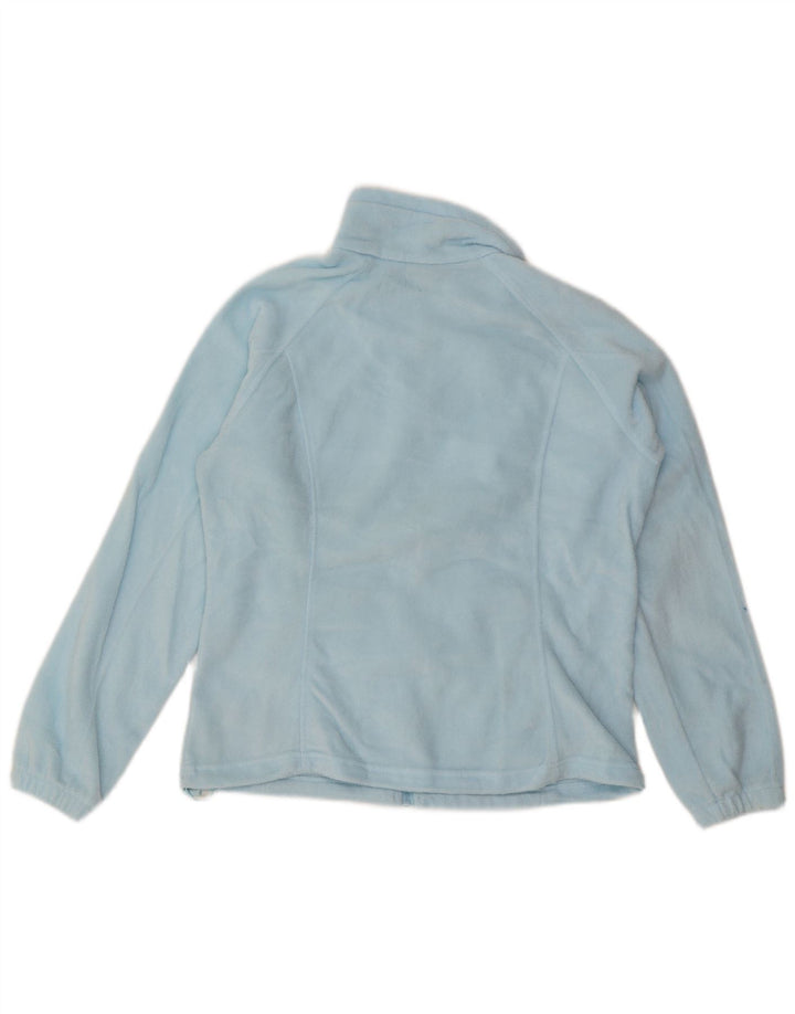 COLUMBIA Womens Fleece Jacket UK 16 Large Blue Polyester
