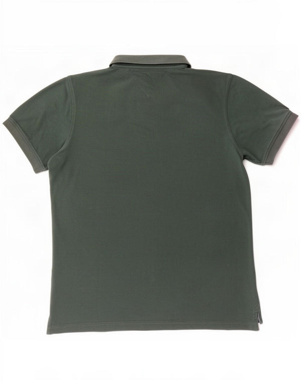 Tommy Hilfiger Herren Slim Fit Poloshirt Große grüne Baumwolle