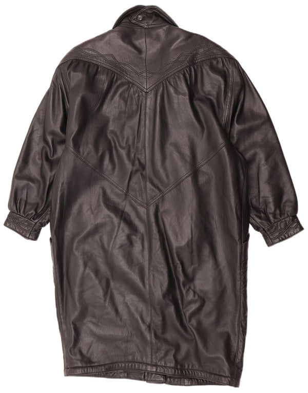 Lavorazione Artigiana Damen Übergroßer Mantel UK 10 Small Schwarz