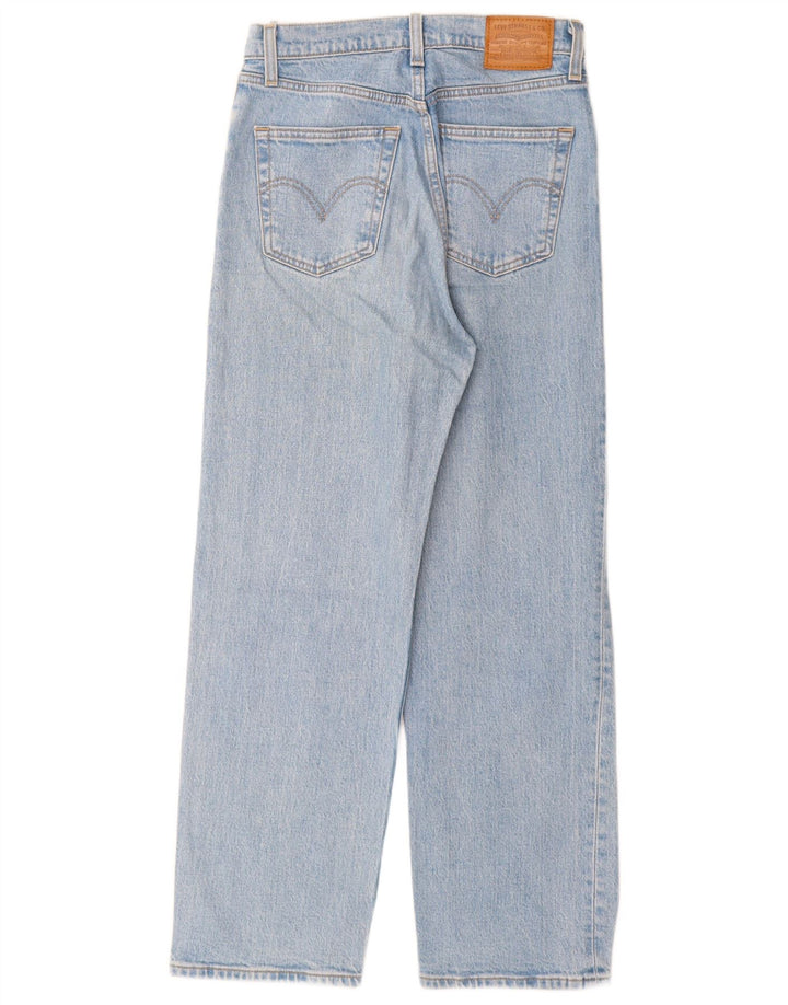 Levi's Damen Ribcage Distressed Straight Jeans W26 L27 Blaue Baumwolle