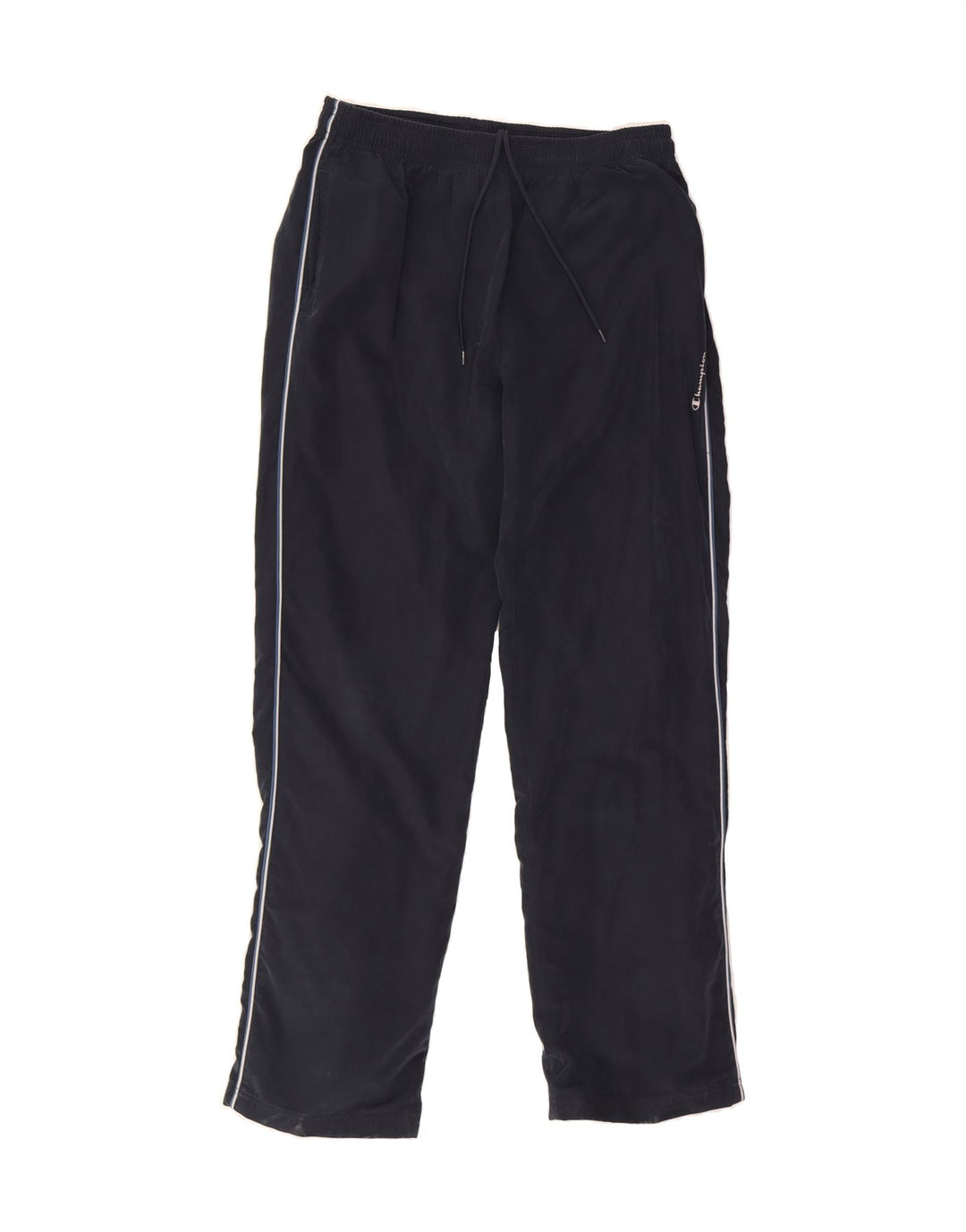 CHAMPION Mens Tracksuit Trousers Large  Navy Blue Polyester Vintage Champion and Second-Hand Champion from Messina Hembry 
