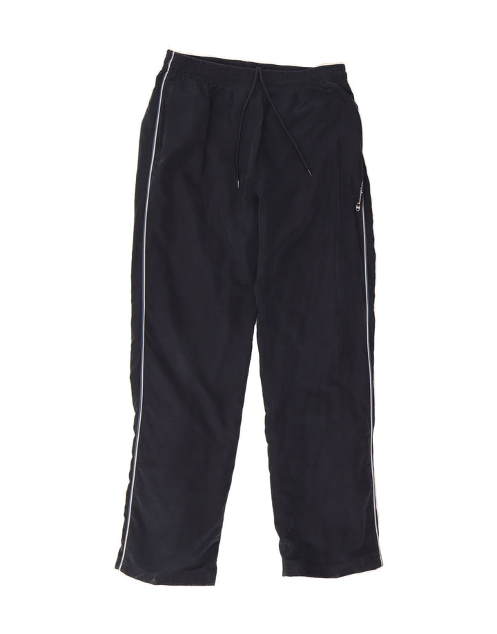 CHAMPION Mens Tracksuit Trousers Large  Navy Blue Polyester Vintage Champion and Second-Hand Champion from Messina Hembry 